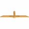Ekena Millwork Eugene Rough Sawn Timber Gable Bracket, Western Red Cedar, 60"W x 17"H x 2"D x 4"F, 7/12 Pitch GBW060X17X0204EUG00RWR - alternate 5